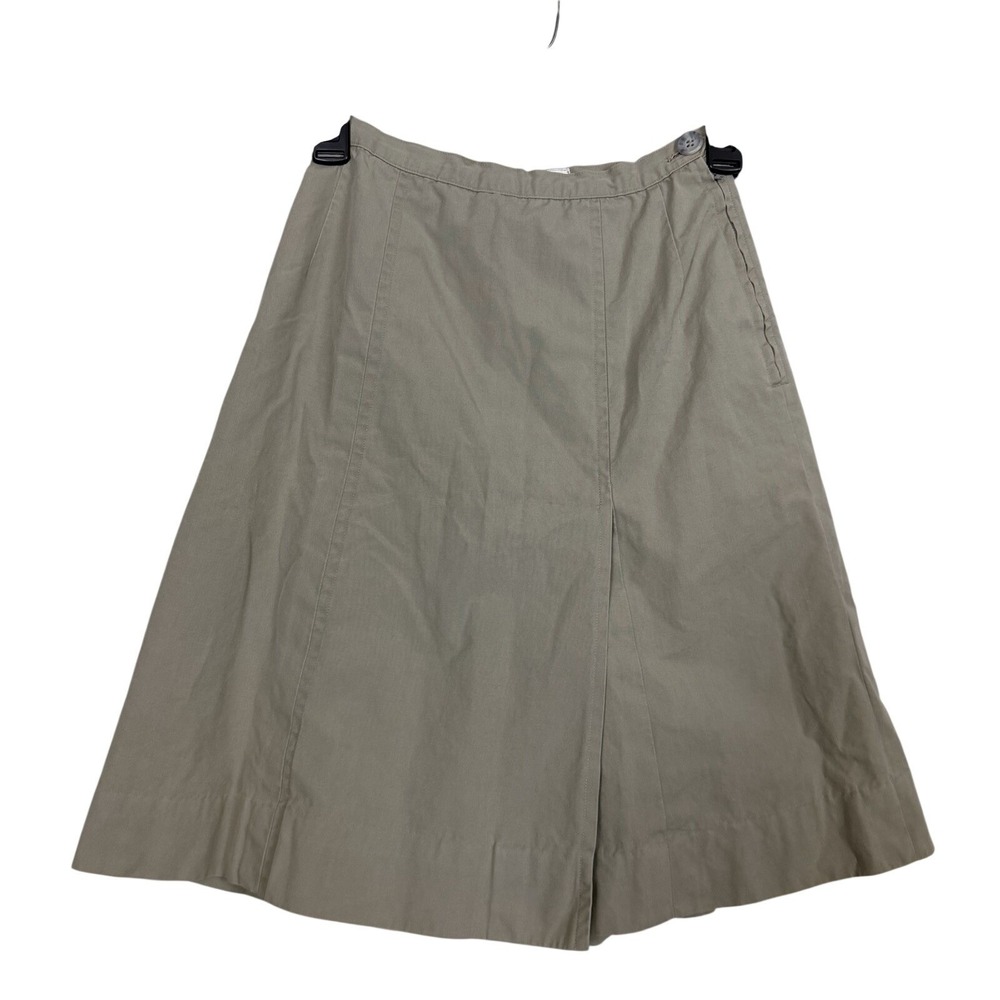 Vtg 1960s Abercrombie & Fitch Safari‎ Skort 22" Waist Beige High Rise Wide Leg